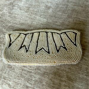 Vintage faux pearl clutch 1960s made in Japan